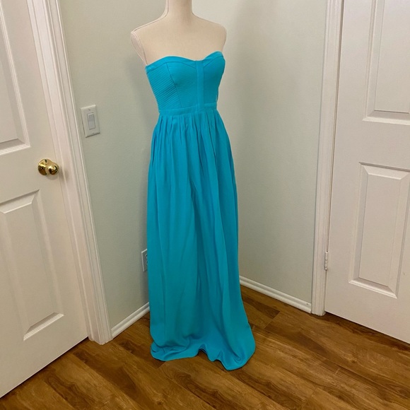 Parker Dresses & Skirts - Strapless blue gown